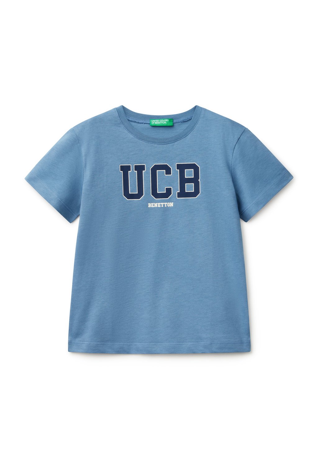 

Футболка с принтом WITH LOGO PRINT United Colors of Benetton, синий