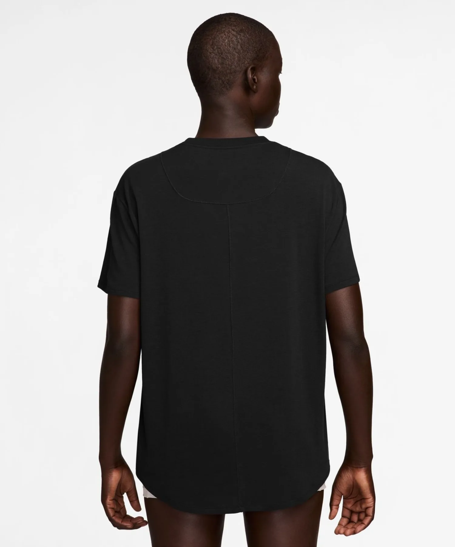 Женский топ Nike One Relaxed DF S/S черный — фото 3