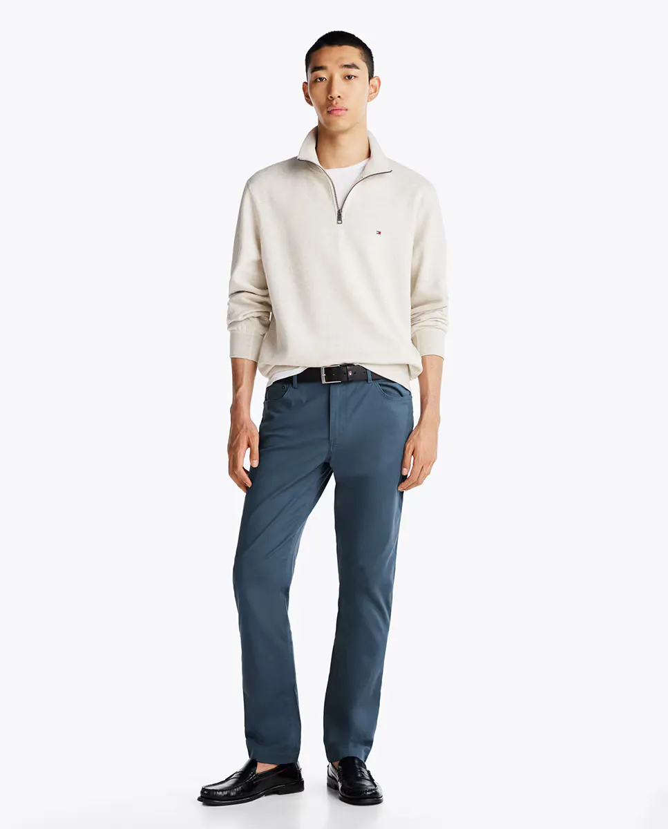 

Мужские хлопковые брюки-чинос с 5 карманами Tommy Hilfiger, индиго