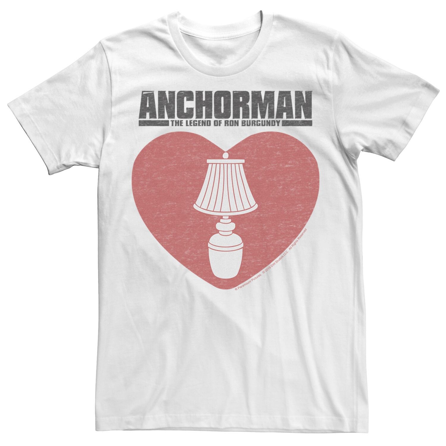 

Мужская футболка Anchorman Lamp Heart Licensed Character