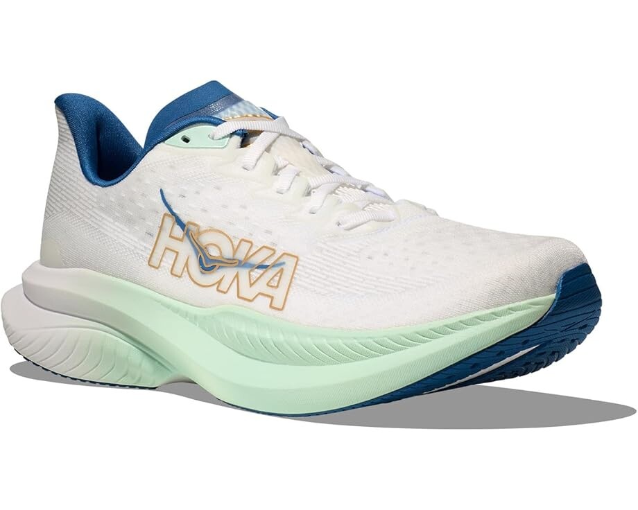 

Кроссовки Hoka Mach 6, цвет Frost/Gold