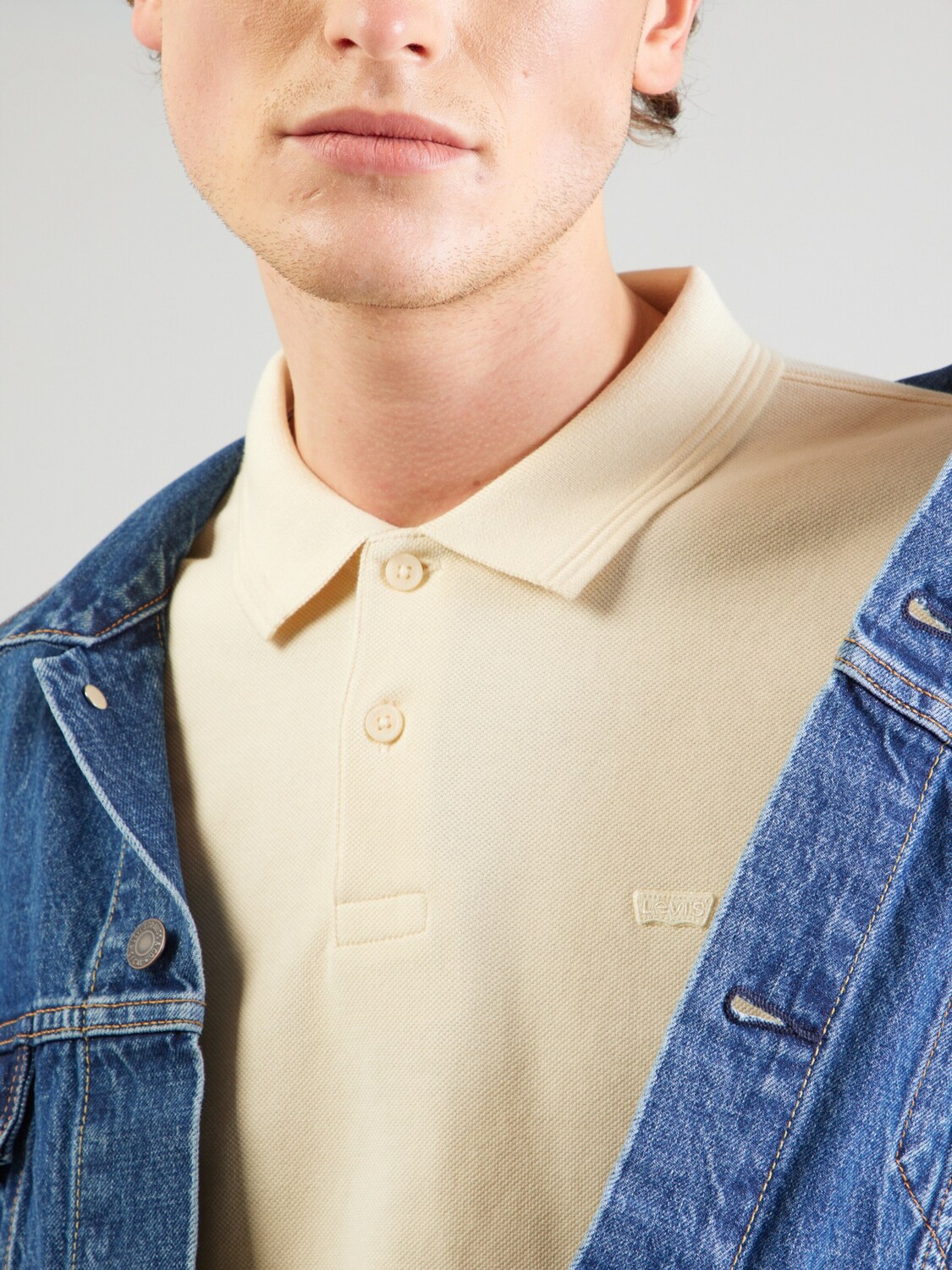 LEVI'S  Футболка 'Original Polo' в пастельно-желтом цвете — фото 2