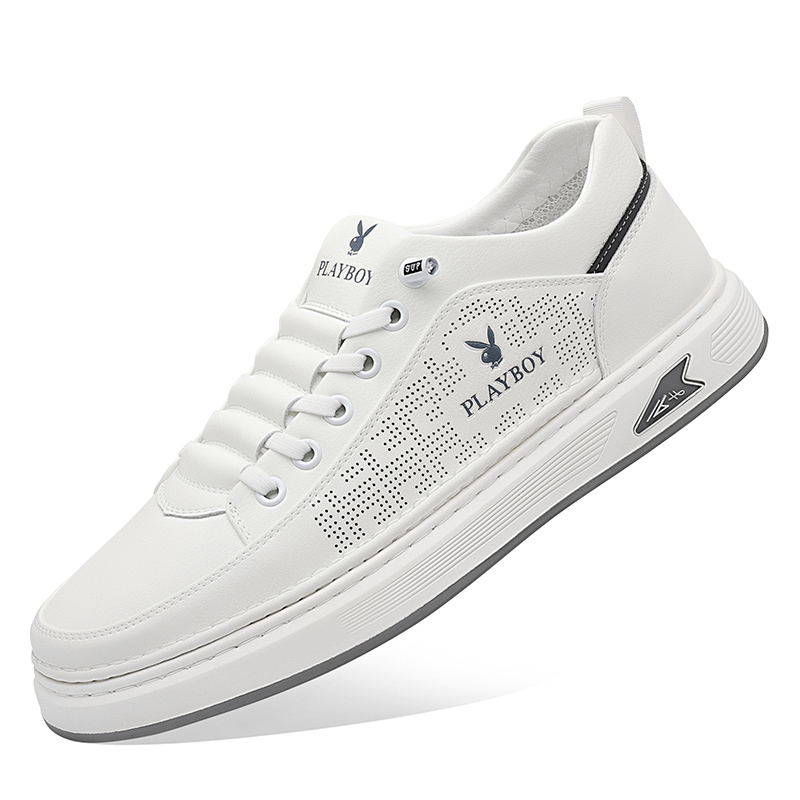 

Playboy Мужские низкие скейтерские кеды 7776 White Cut-Out, цвет 7776 White Cut-Out