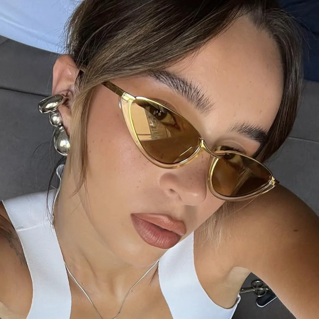 

Солнцезащитные очки для мужчин и женщин - защита UV400 - градиентные линзы "кошачий глаз" для занятий спортом на открытом воздухе и вождения DSVIGF, Leopard Brown