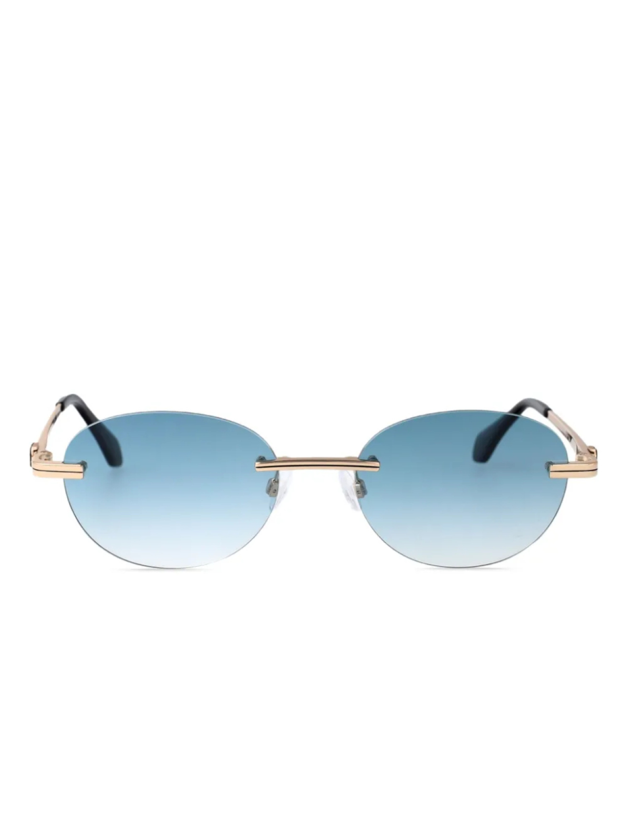 

Солнцезащитные очки в овальной оправе Crystal Palm Angels Eyewear, золотой