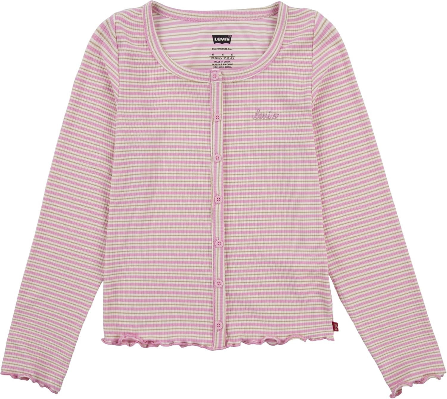 

Футболка Levi's для девочек с длинным рукавом и рубчатой вязкой, Begonia Pink, Розовый, Футболка Levi's для девочек с длинным рукавом и рубчатой вязкой, Begonia Pink