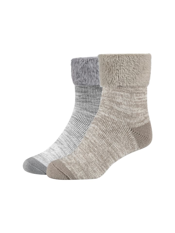 

Camano Набор из 2 теплых и уютных носков цвета «небесная ракета»