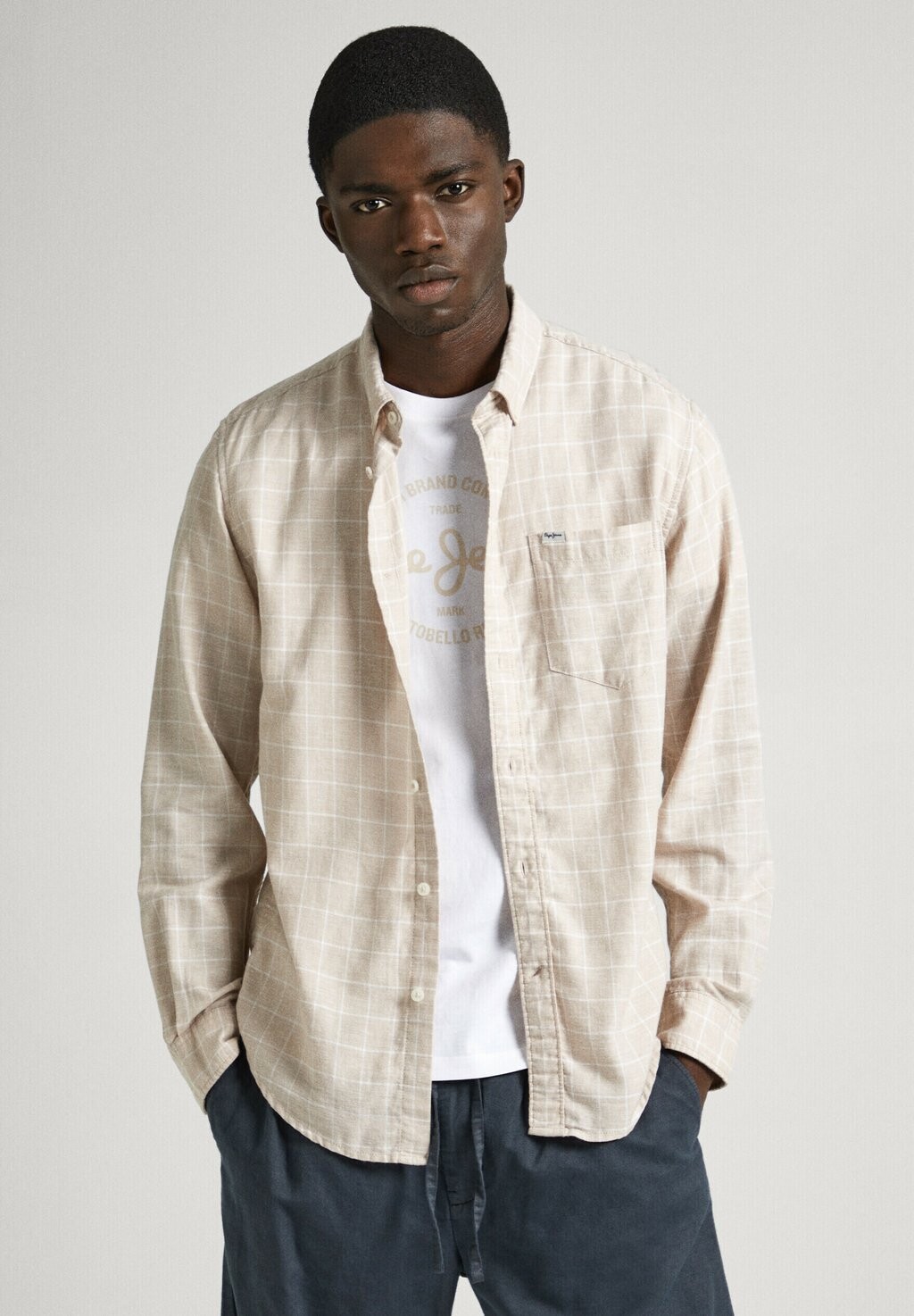 

Рубашка PATTISON Pepe Jeans, цвет base beige
