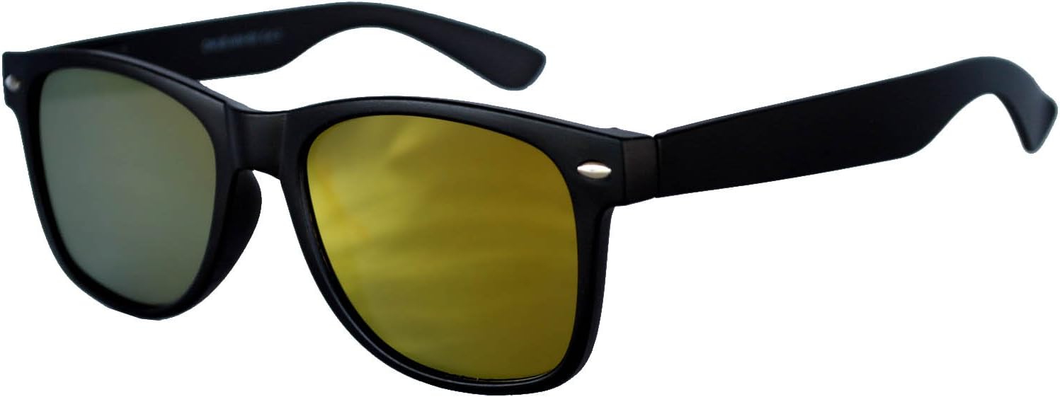 

Солнцезащитные очки OWL с зеркальными линзами для женщин и мужчин, прямоугольные, с защитой от УФ-излучения, с зеркальными линзами в стиле ретро, ​​черные, Black Yellow Mirror