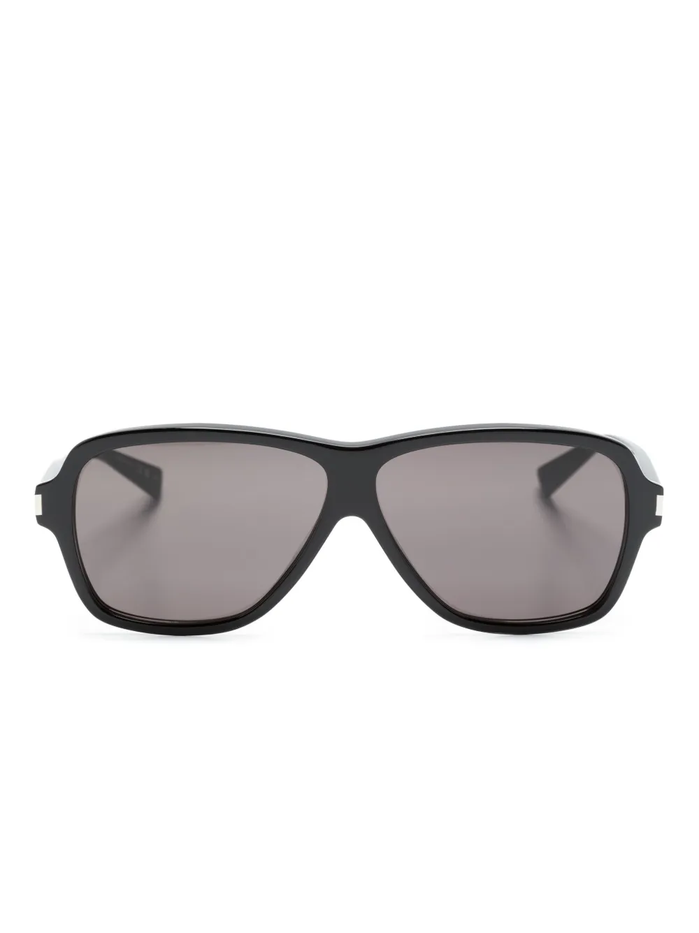 

Солнцезащитные очки в массивной оправе с логотипом Saint Laurent Eyewear, черный