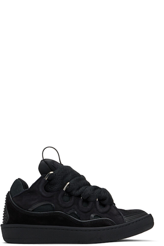 

Черные кожаные кроссовки Curb Lanvin