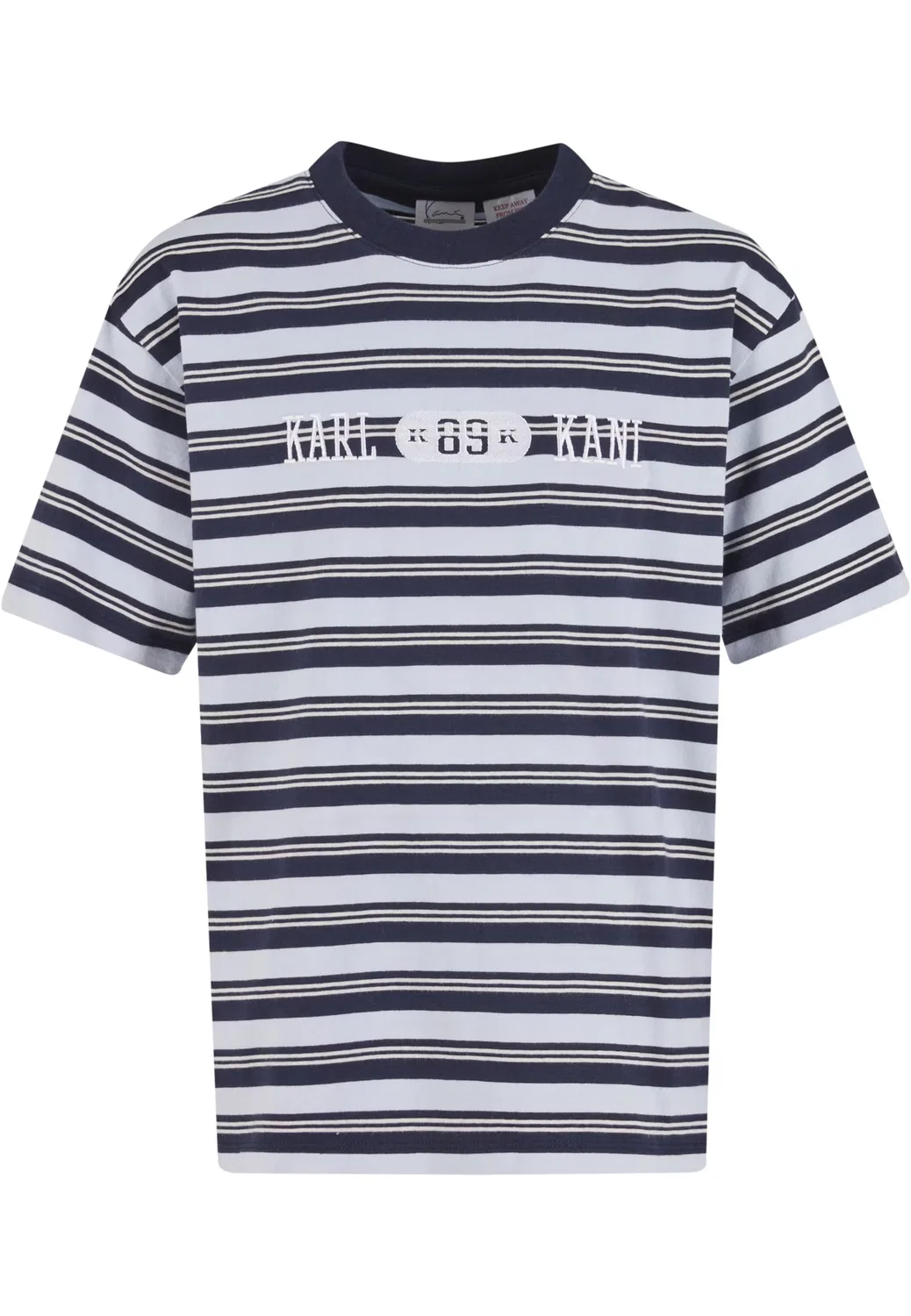 Футболка 'Heritage 89' Karl Kani, Light Blue/Dark Blue