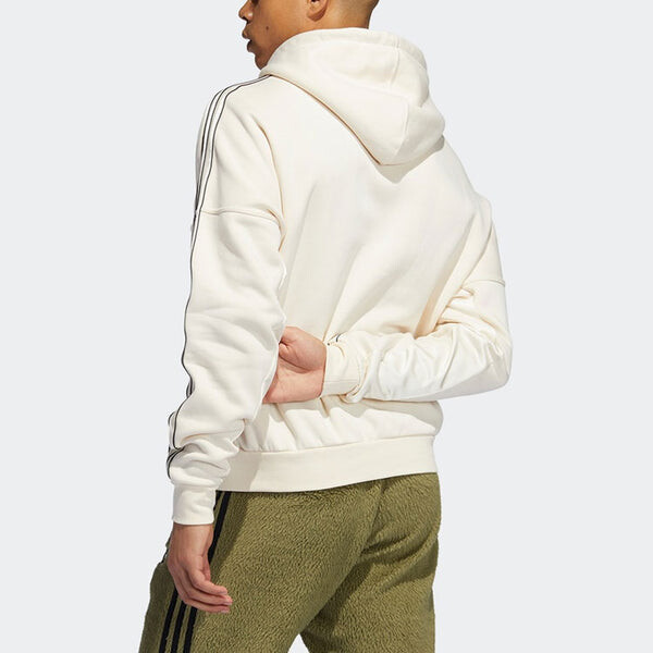 Толстовка Men's adidas originals Stripe Solid Color Creamy White, мультиколор — фото 3