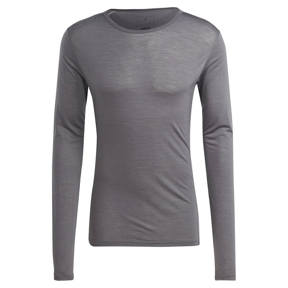 Футболка с длинным рукавом adidas Xperior Merino 150 Baselayer, серый — фото 3