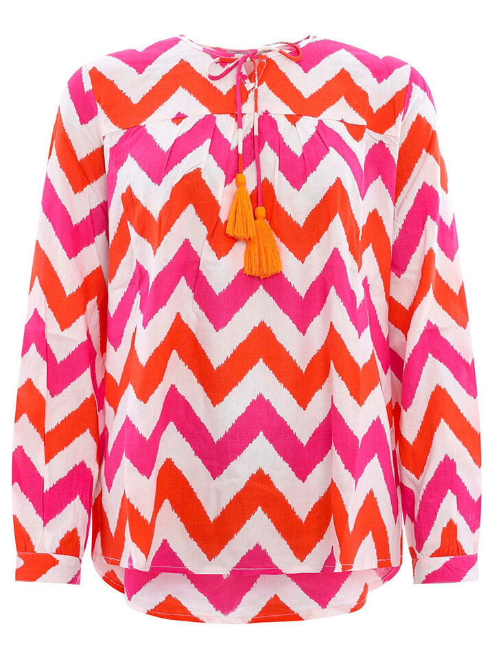 

Блуза Zwillingsherz Großer Zick Zack, розовый