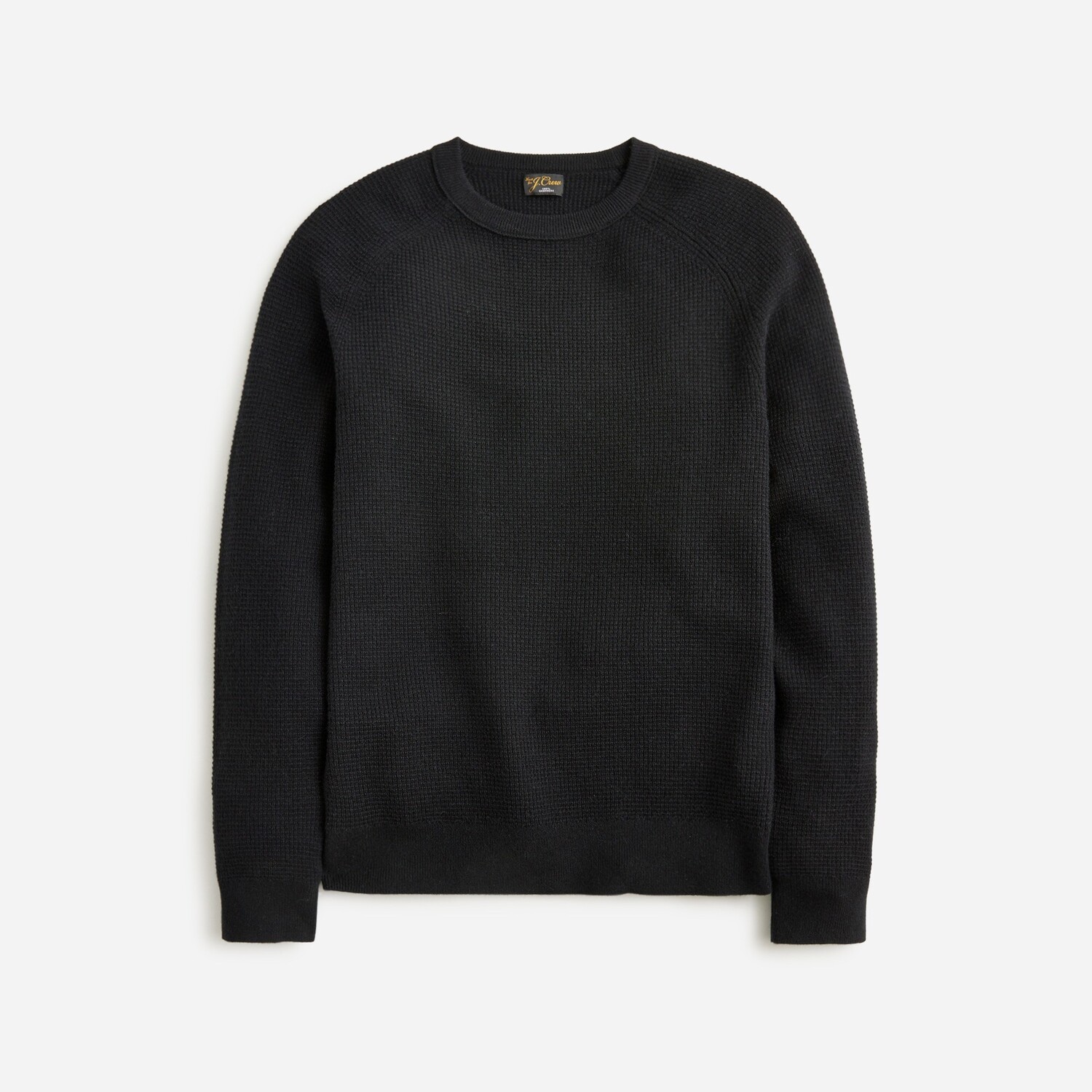 

Кашемировый вафельный свитер J.Crew, черный