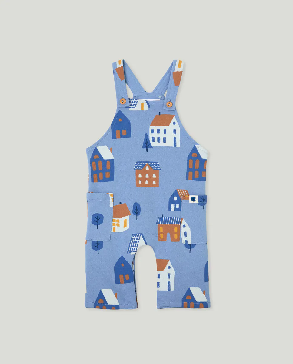 

Длинный комбинезон для мальчика из мягкого плюша Baby El Corte Inglés, синий