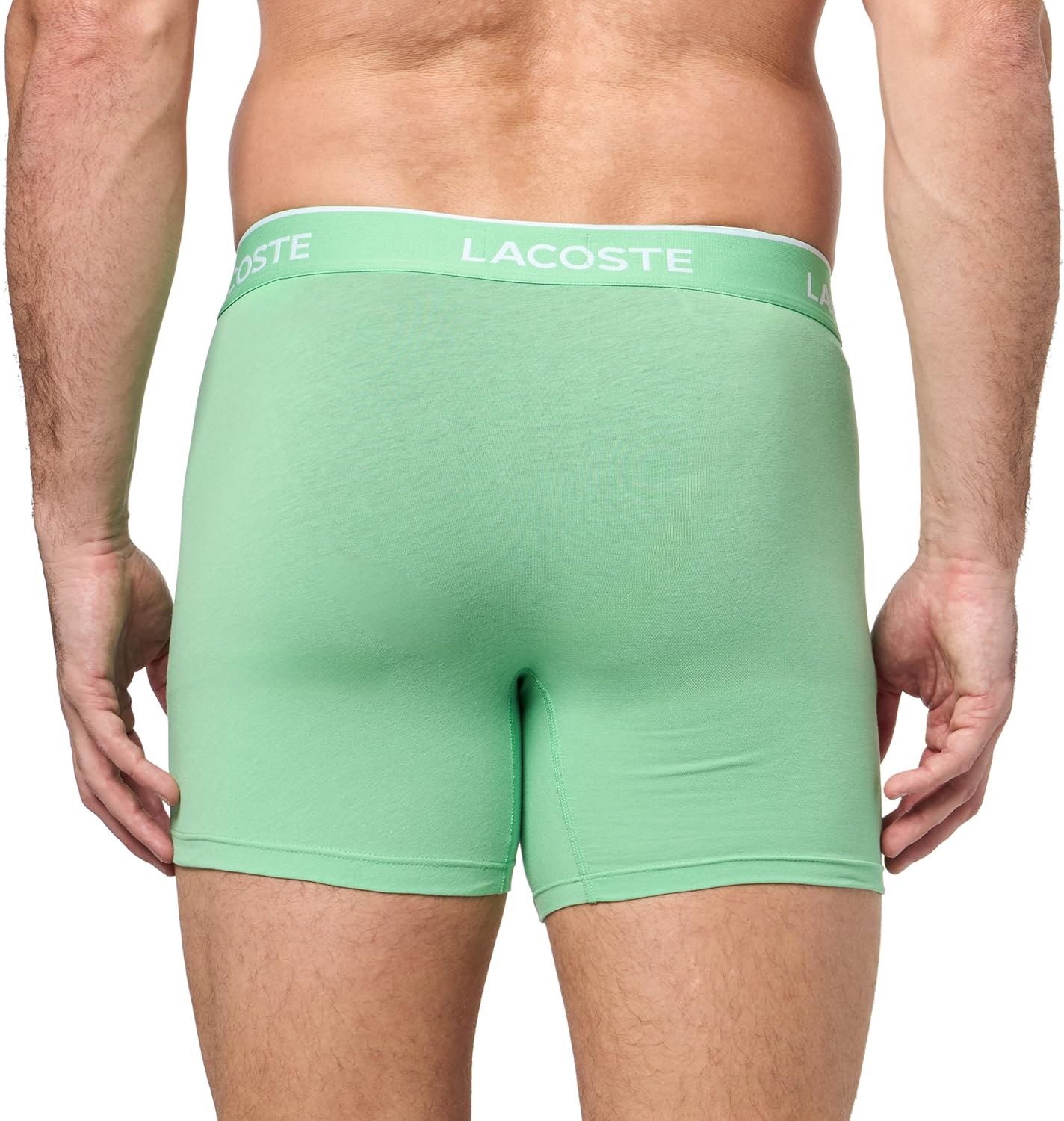 Lacoste мужские хлопковые эластичные боксеры Essentials, 5 шт (Amazon Exclusives), Overview/Liamone/Yellow/Coraline/Flamingo — фото 3