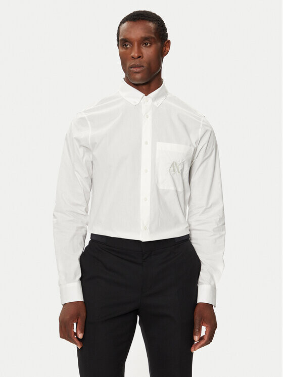 

Рубашка узкого кроя Armani Exchange, белый