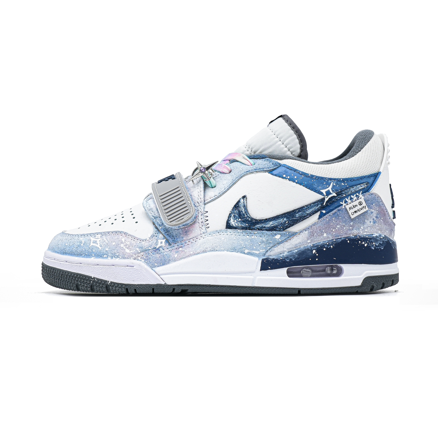 

Jordan Леггинсы 312 Galaxy устойчивые к истиранию низкие баскетбольные кроссовки мужские white blue