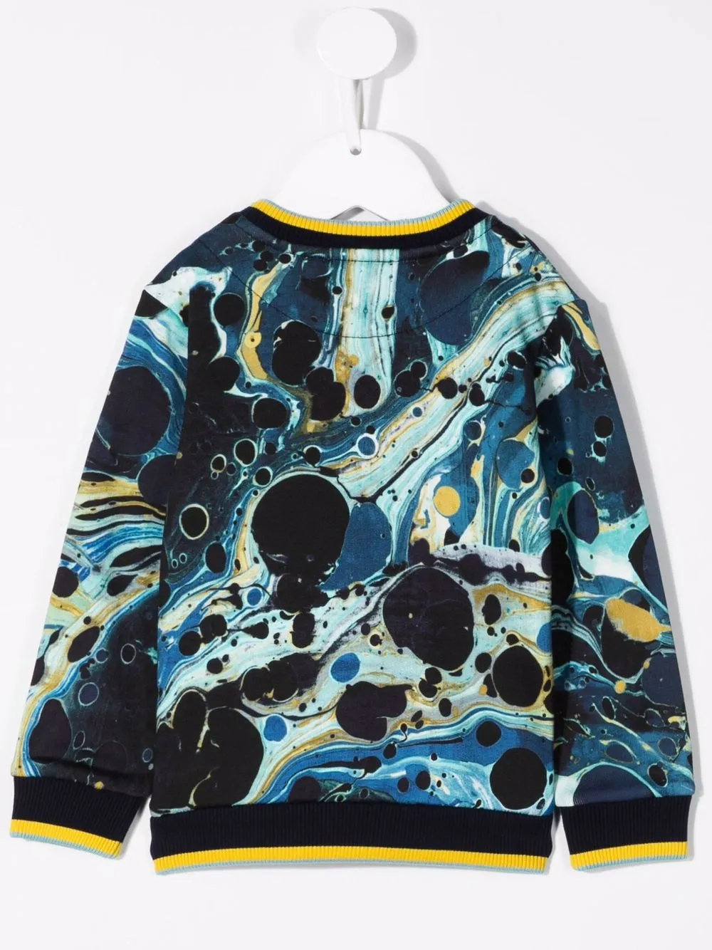 Толстовка с абстрактным принтом Dolce & Gabbana Kids, синий — фото 2