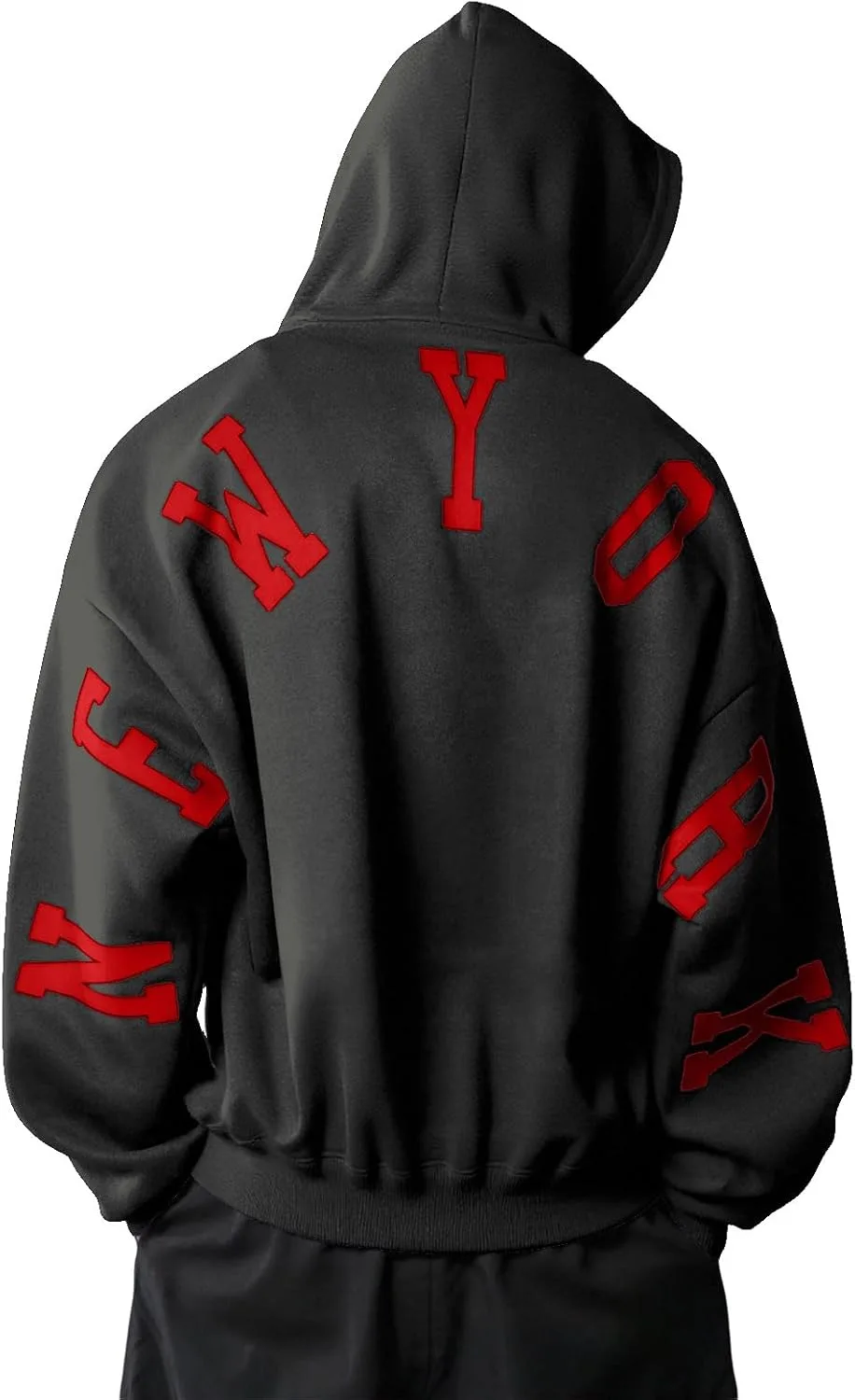 

Мужской худи с принтом Fleece Lined, свободный крой RSZGSWS