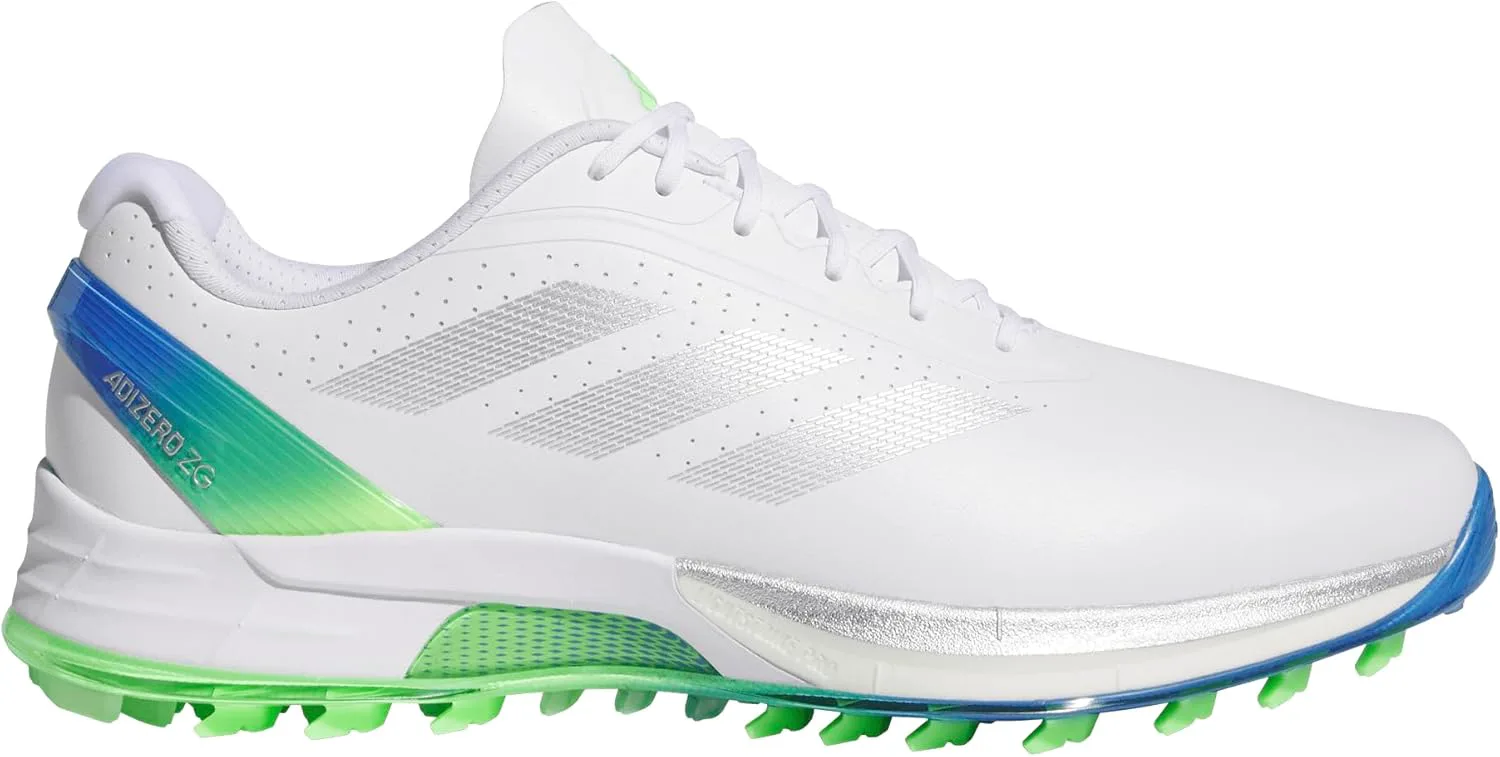 Мужские гольф-кроссовки Adidas Adizero ZG без шипов, белый/металлик — фото 4