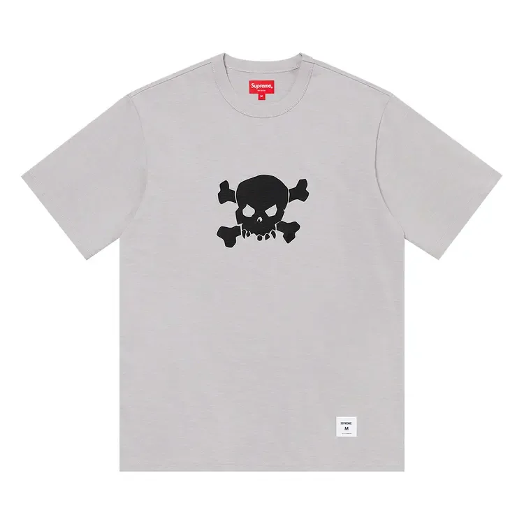 Футболка с коротким рукавом Supreme Skull, серая