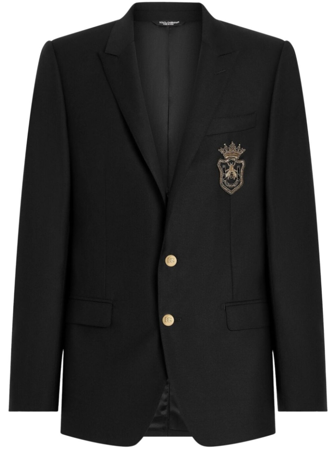 

Пиджак с логотипом Dolce & Gabbana, черный