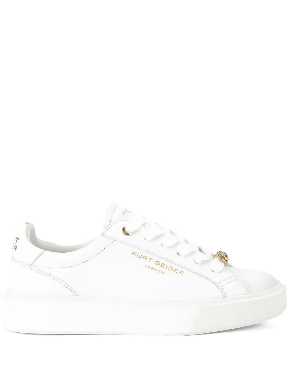 Кроссовки Albion на шнуровке Kurt Geiger London, белый