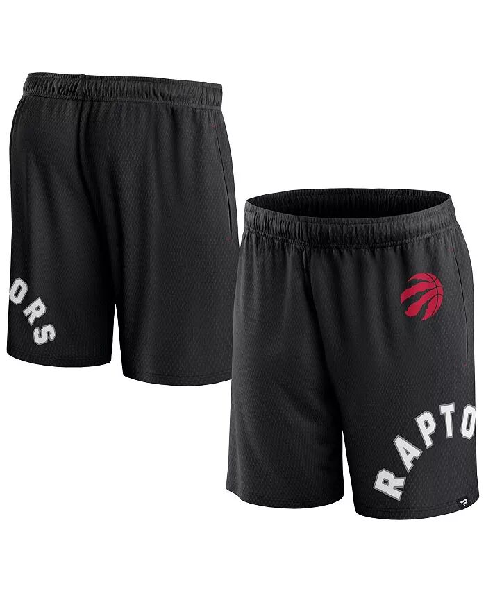 

Мужские черные шорты Toronto Raptors Free Throw Mesh Fanatics