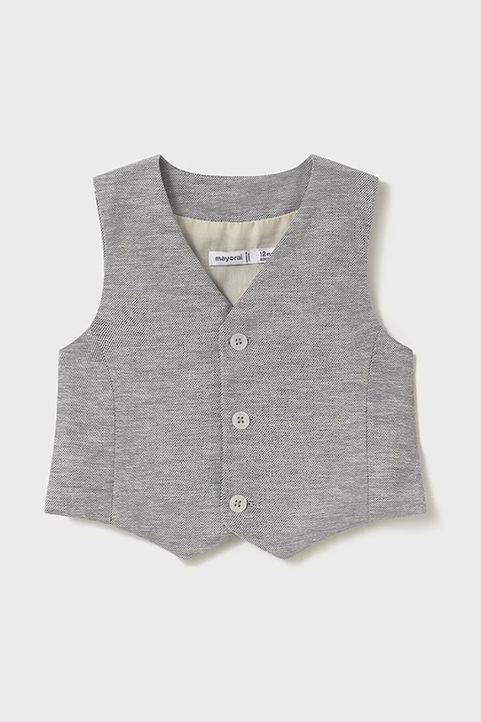 

Детская льняная жилетка Mayoral, серый