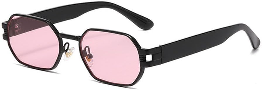 

Модные солнцезащитные очки 2027 года для женщин в стиле панк, винтажные солнцезащитные очки для мужчин в стиле стимпанк, защита от ультрафиолета UV400 MTZJH, Black Pink