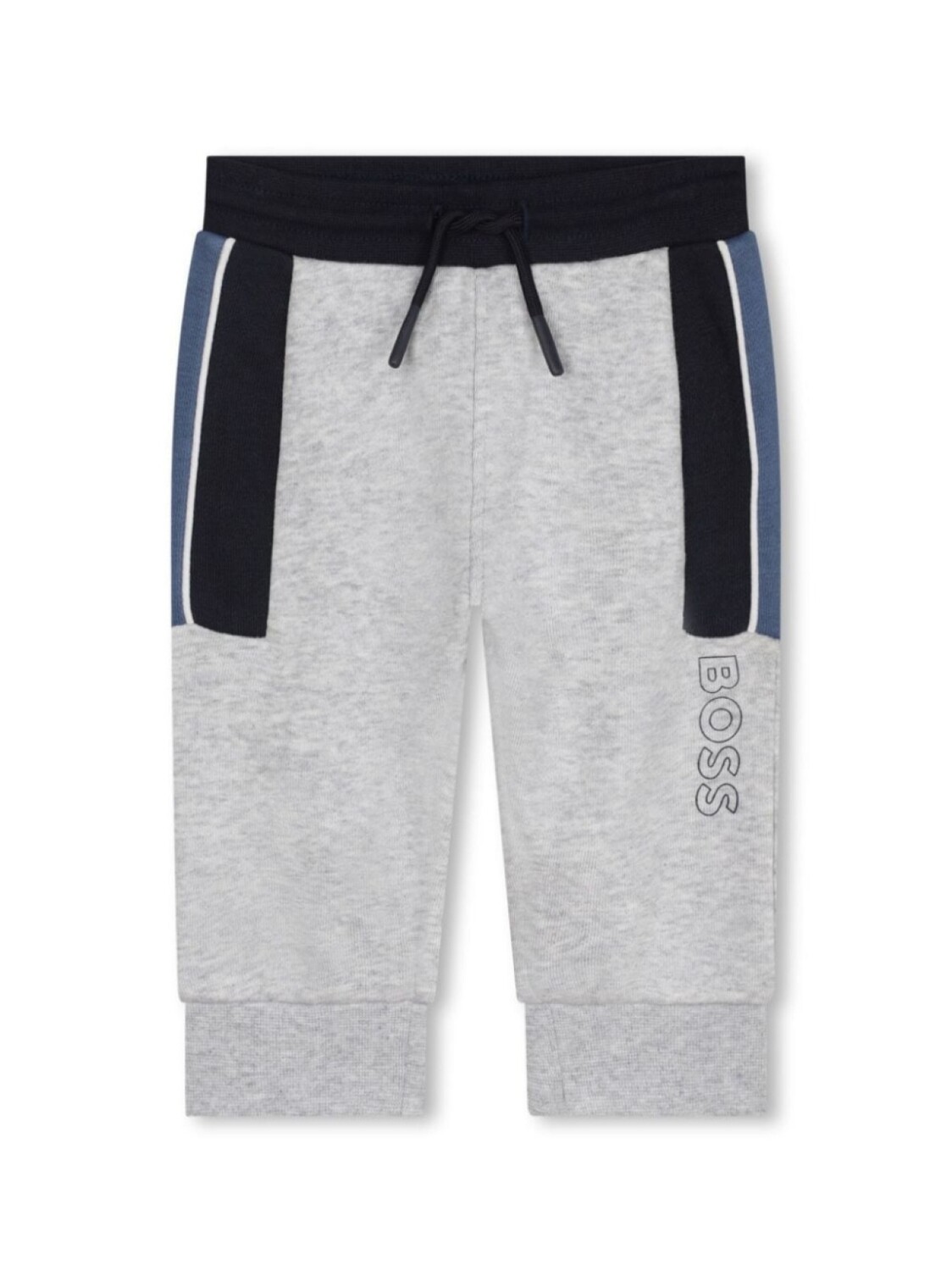 

BOSS Kidswear спортивные брюки с кулиской и логотипом, серый