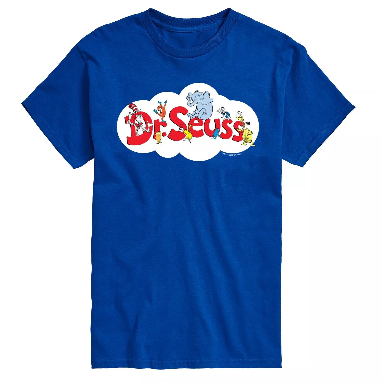 

Футболка с логотипом Big & Tall Dr Seuss Cloud, Blue License, синий