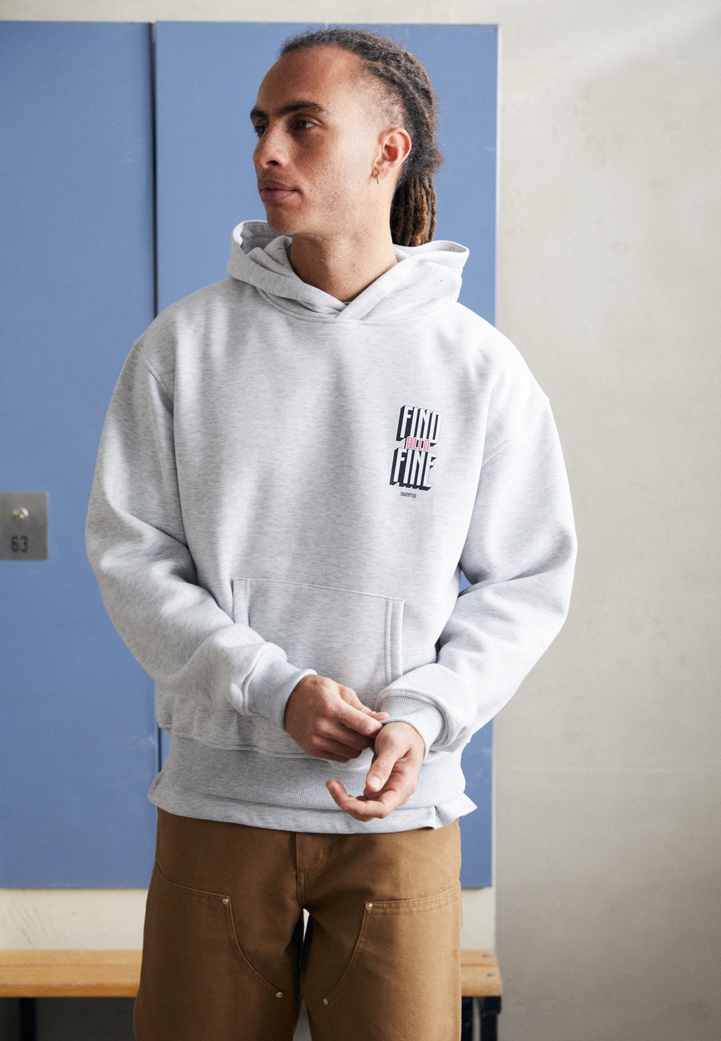 

Толстовка с капюшоном JUVENTUS FINO ALLA FINE HOOD - Club wear Legacies, серый