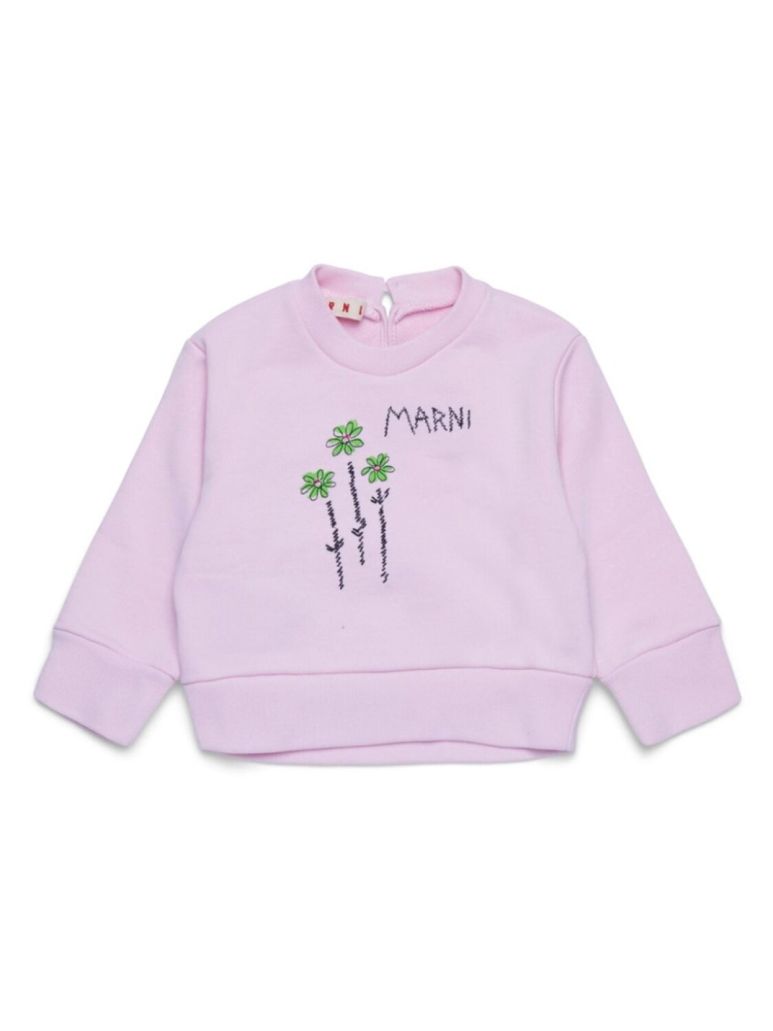 

Толстовка с вышитым логотипом Marni Kids, розовый