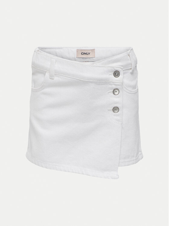 Джинсовая юбка regular fit Jenny 15295800 Kids Only, белый