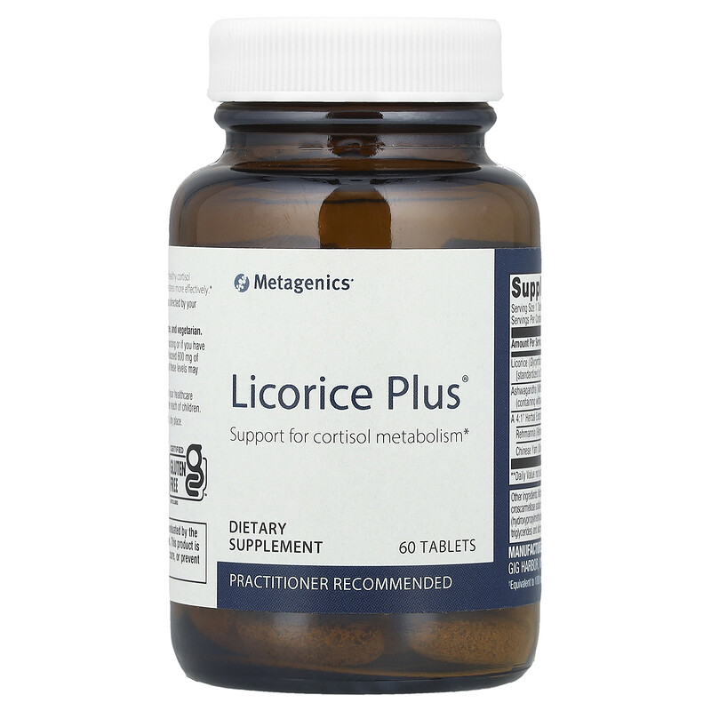 

Metagenics, Licorice Plus, 60 таблеток