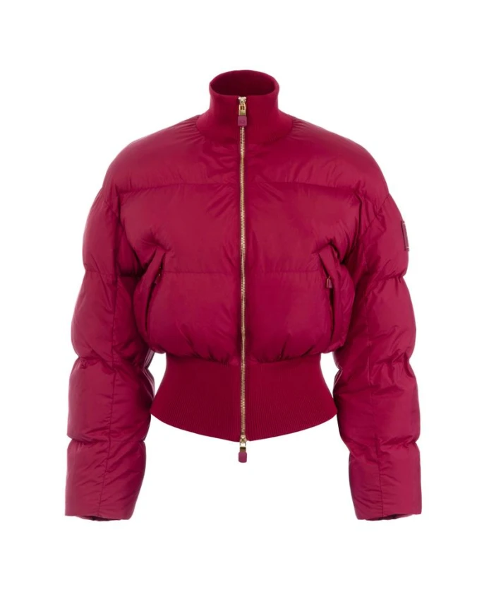 

Пуховая куртка из технической ткани Elisabetta Franchi, красный