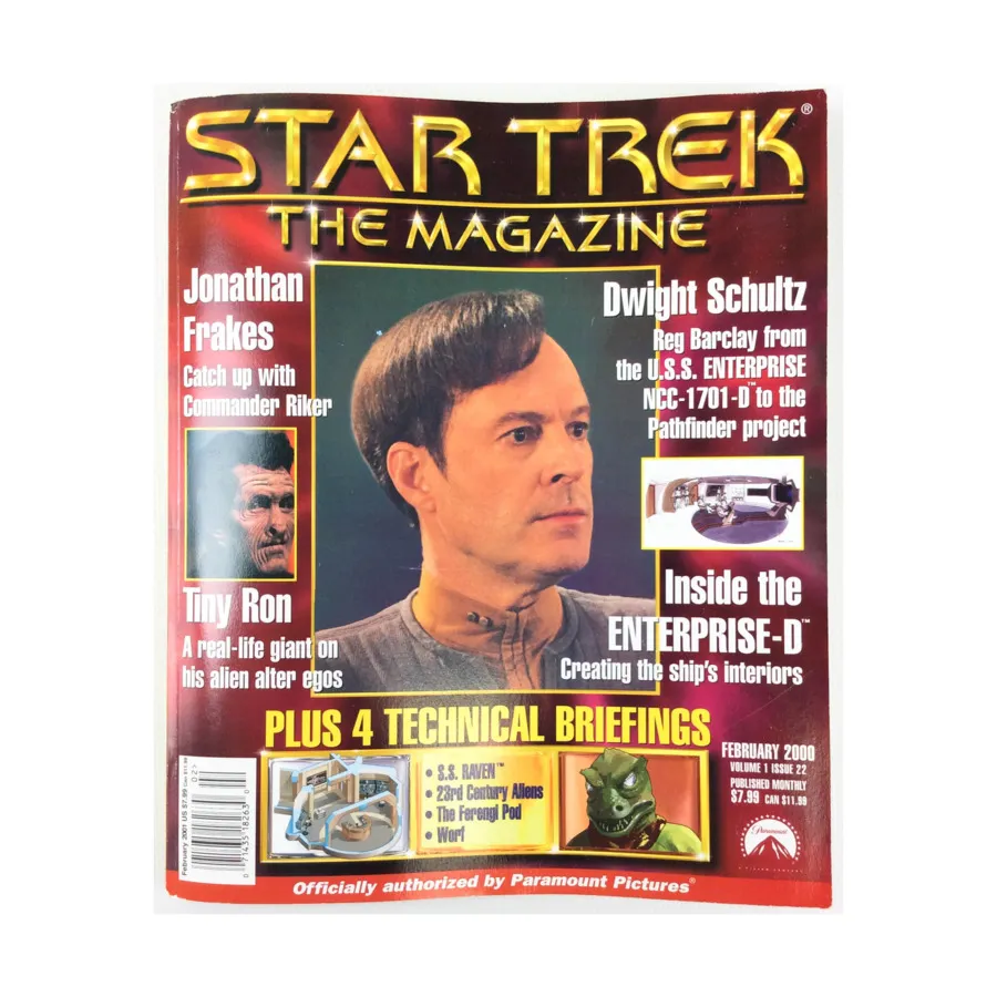 

Журнал Vol. 1 #22 "Jonathan Frakes, Tiny Ron, Dwight Schultz", Star Trek - The Magazine