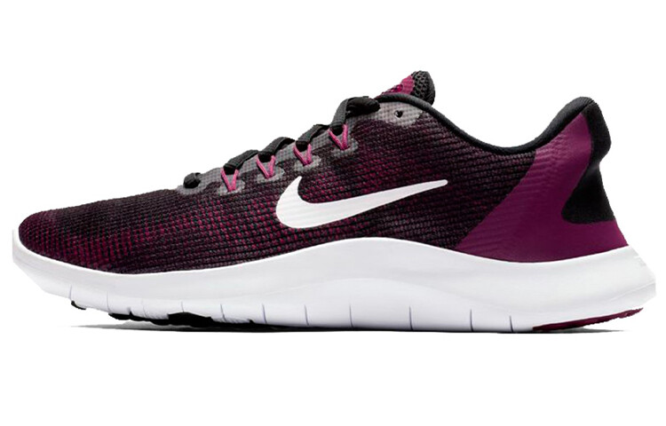 

Кроссовки Flex 2018 RN женские с низким верхом, фиолетовые/черные Nike
