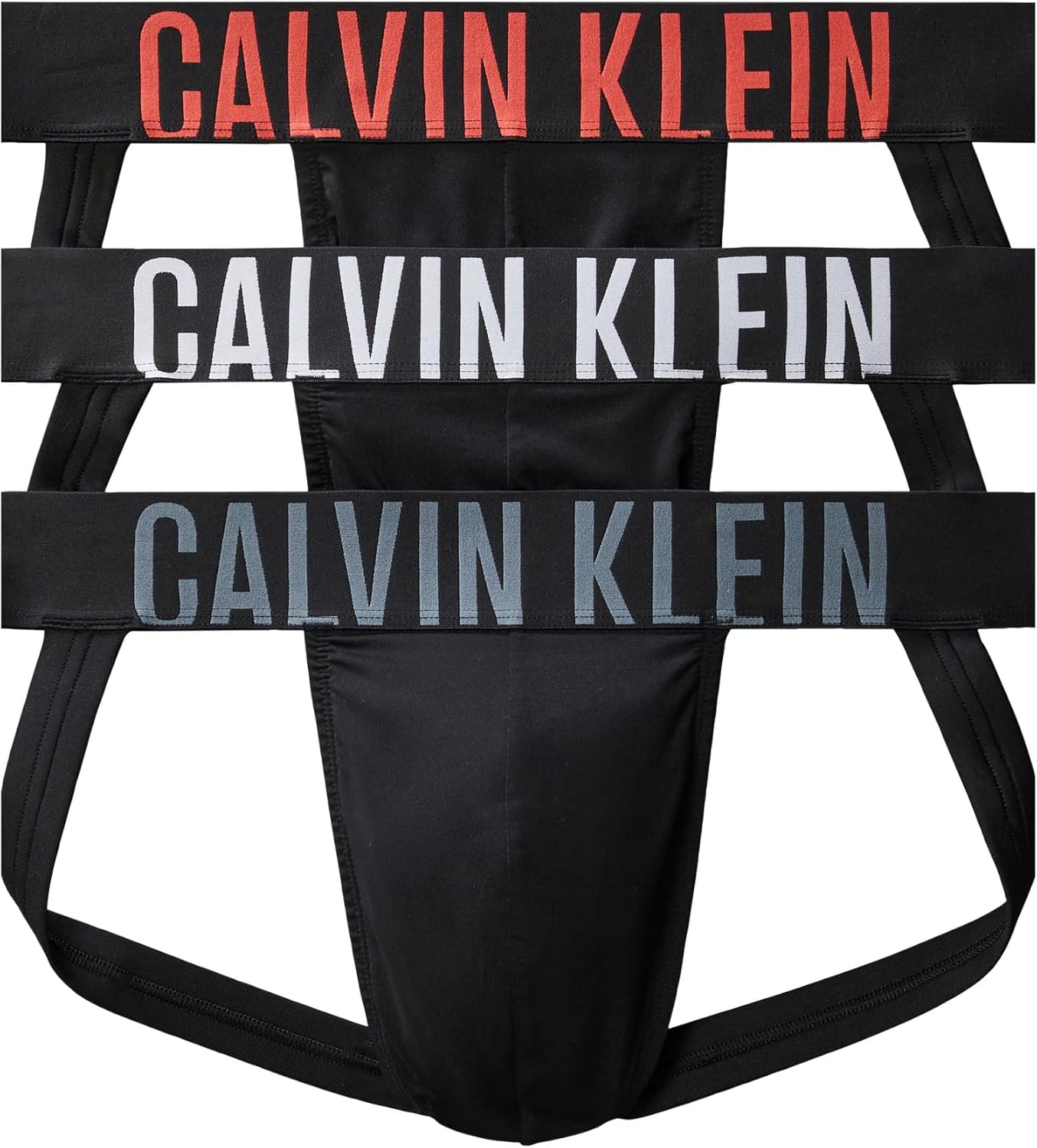 

Комплект из 3 спортивных трусов Calvin Klein Men's Intense Power, Black Bodies W/ White, Turbulence, Vermillion Brown Logos