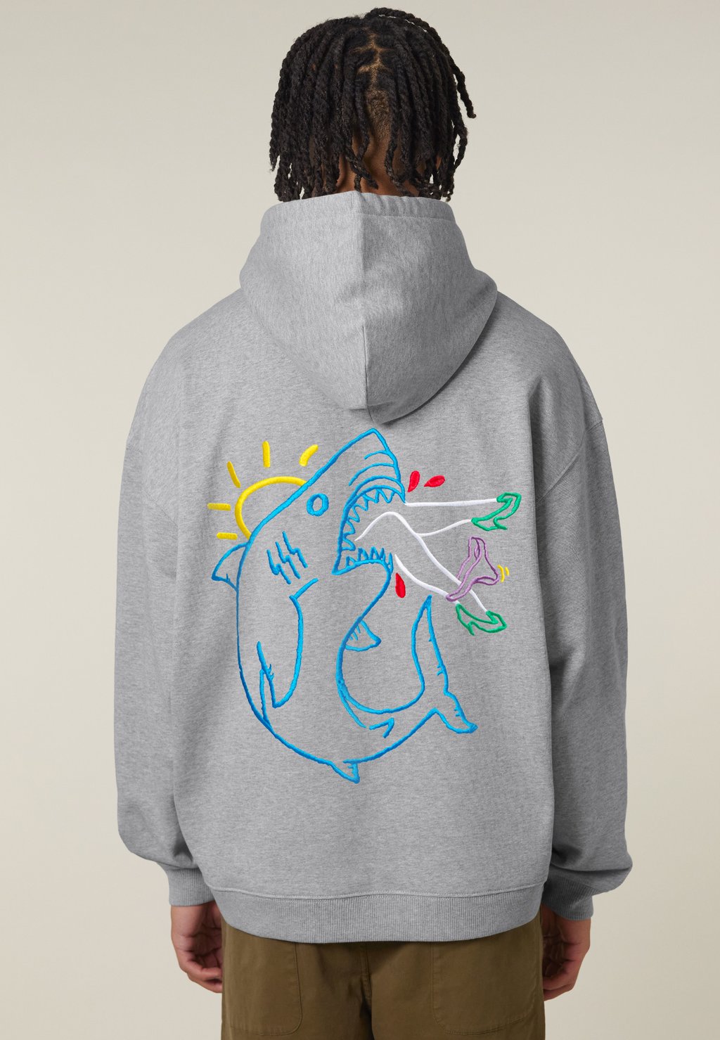 

Толстовка SHARK BACK PRINT UNISEX HEAVYWIEGHT - Hoodie Mira Paris, мультиколор