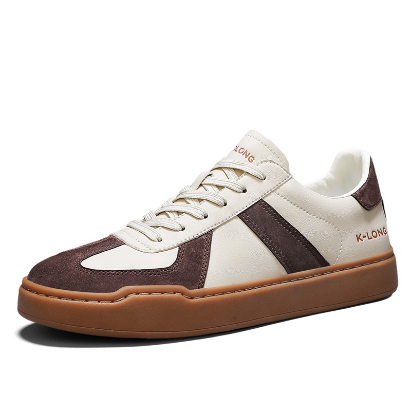 

KANGLONG Низкие скейтерские кроссовки мужские Gravel Beige дышащие, цвет Gravel Beige[Breathable]