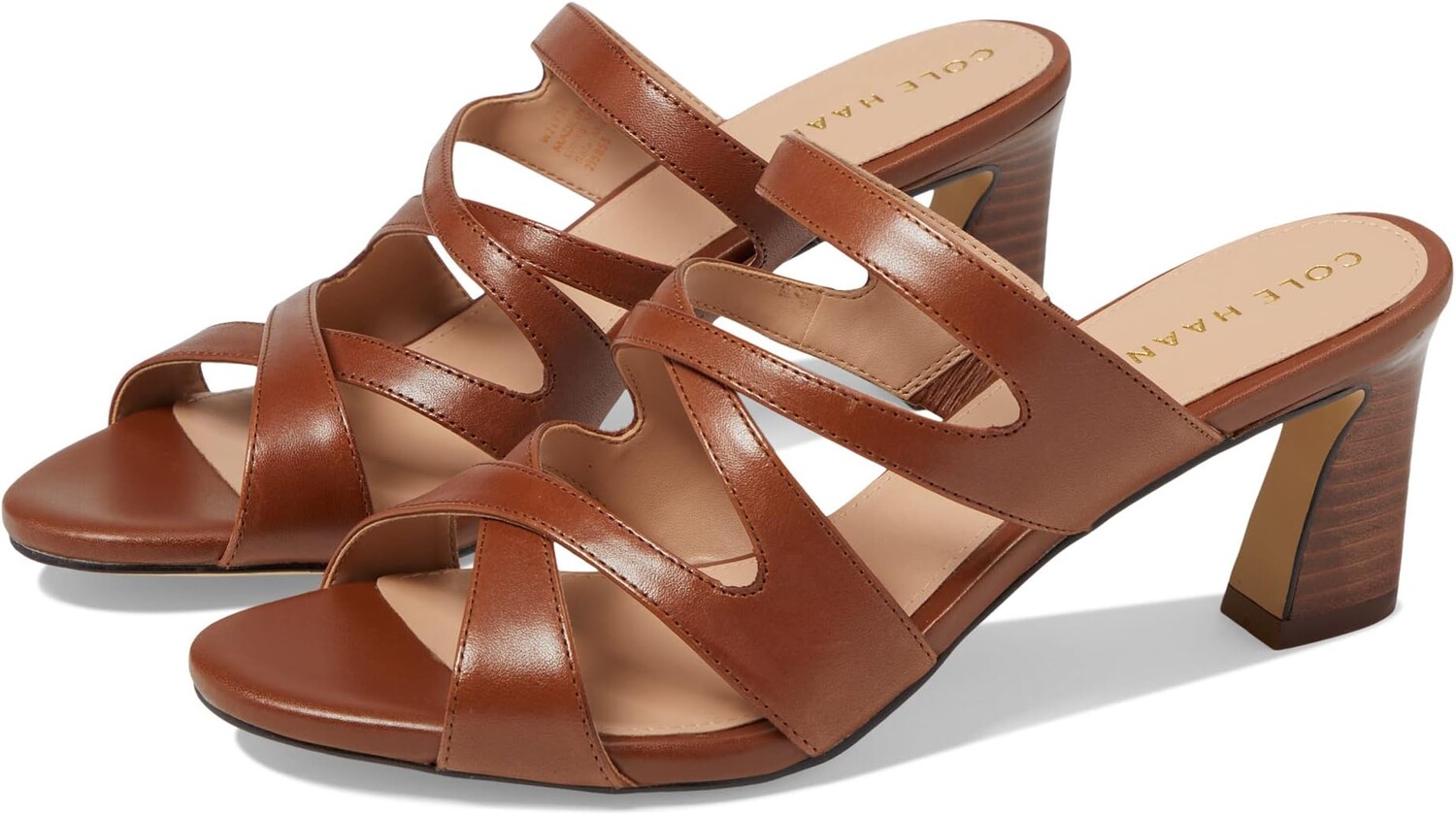 

Туфли Cole Haan Alyse Heeled Sandal 65 mm, цвет Dark Sequoia Leather