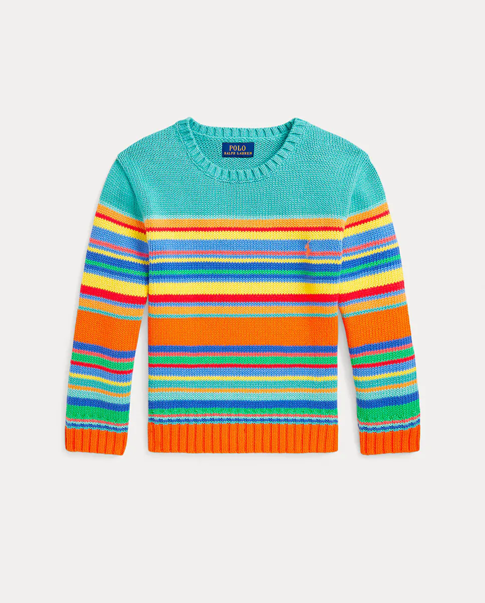 

Свитер унисекс из хлопка с круглым вырезом Polo Ralph Lauren, многоцветный