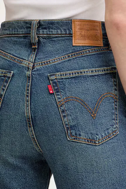 Джинсы прямого кроя RIBCAGE прямого кроя ANKLE Levi's, синий — фото 4