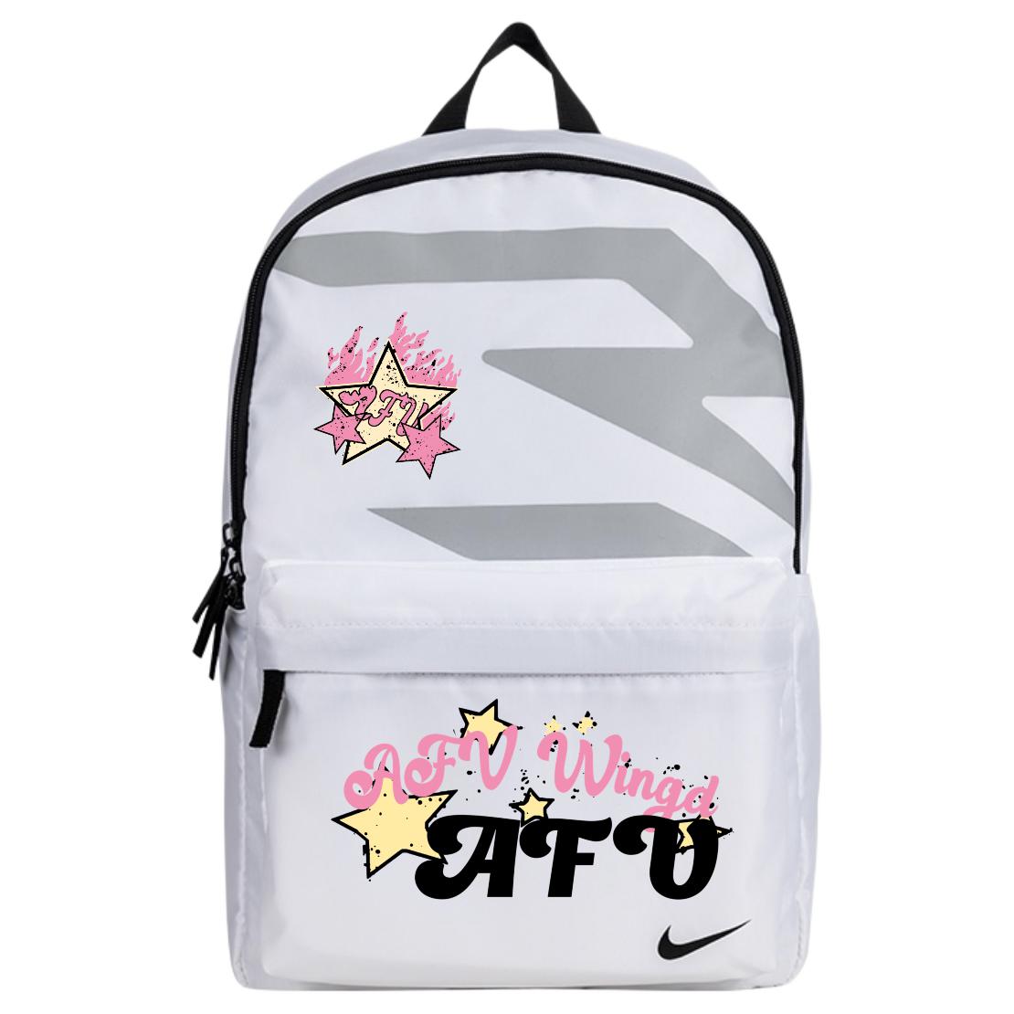 

Nike Полиэстеровый рюкзак унисекс белый, Flame Stars