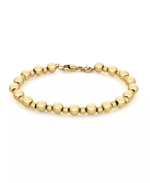 

Женский браслет-цепочка из бисера золотистого оттенка Tommy Hilfiger, gold-tone